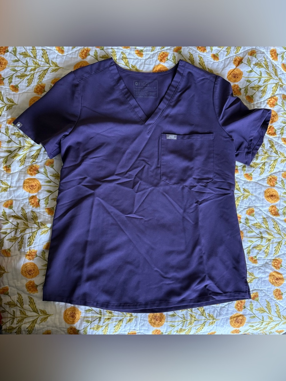 Figs Purple Shadow Catarina Scrub Top